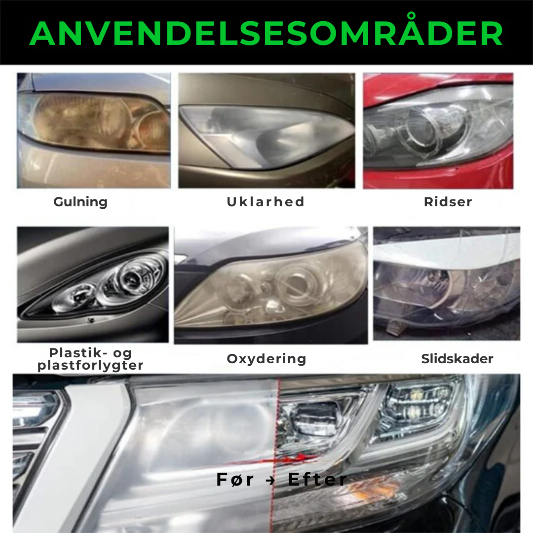 ReShine™ | Giv matte forlygter klar glans på få minutter