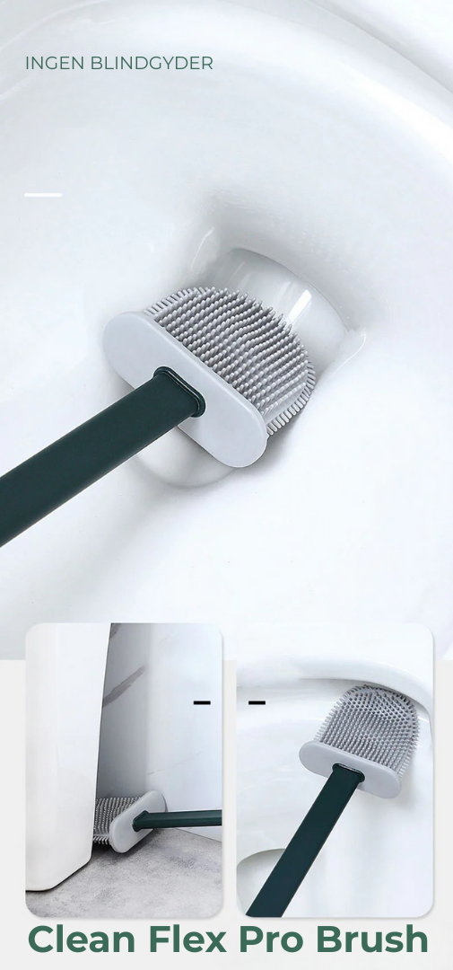 Clean Flex Pro Brush | Sig farvel til toiletpletter for altid med den ultimative løsning til et pletfrit badeværelse!