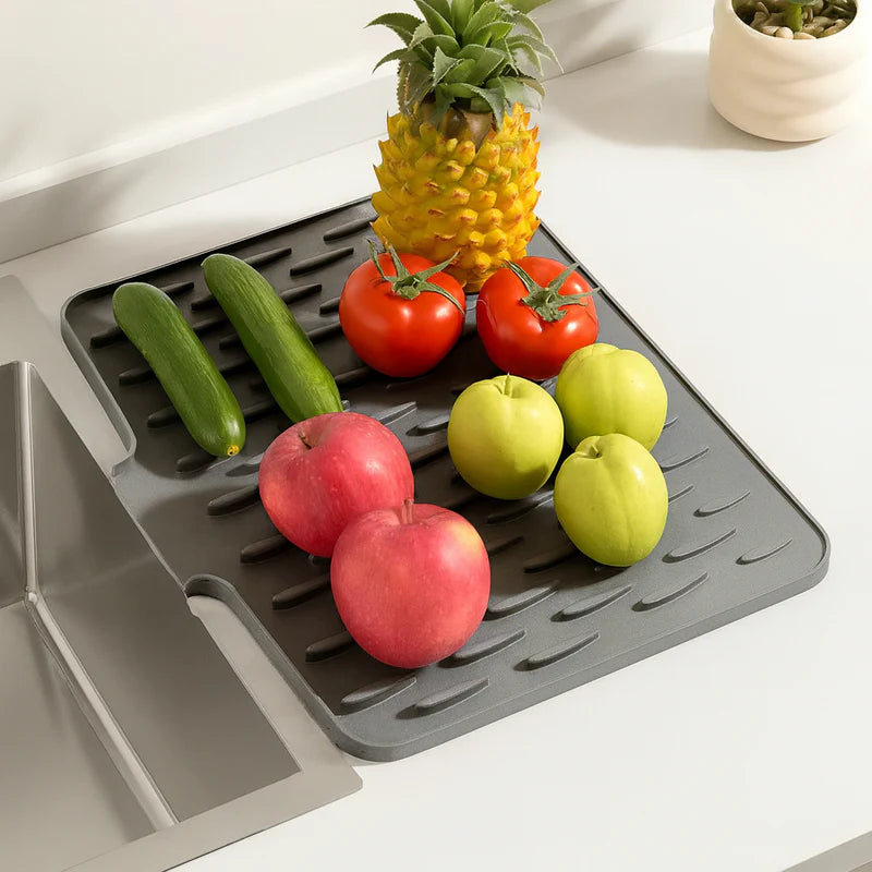 Varmebeskyttelse & Hurtig Afdrypning – Silikone Opvaskemåtte