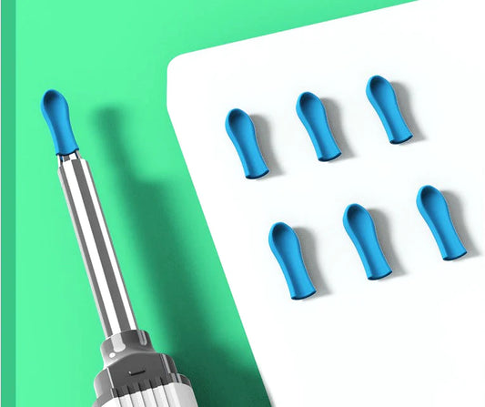 6 ekstra silikone-spidser