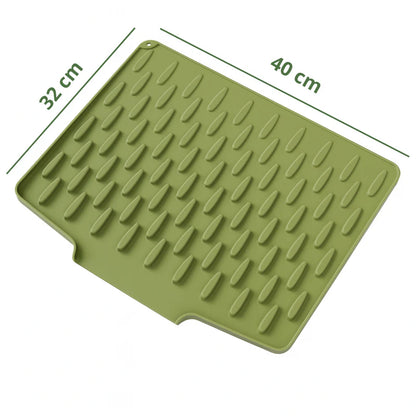 Varmebeskyttelse & Hurtig Afdrypning – Silikone Opvaskemåtte