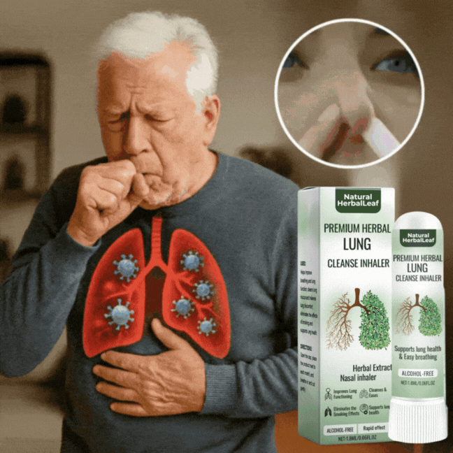 Natural HerbalLeaf™ Lang Detox Inhalator | 97% færre giftige stoffer – træk vejret frit på kun 15 minutter!